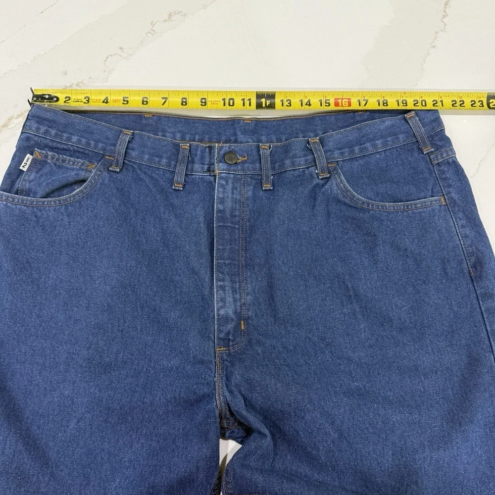 Carhartt FR Jeans Mens 44x32 Dark Wash FRB100DNM Workwear‎ Flame Resistant 2HRC